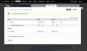 Drupal 7 Manage Display